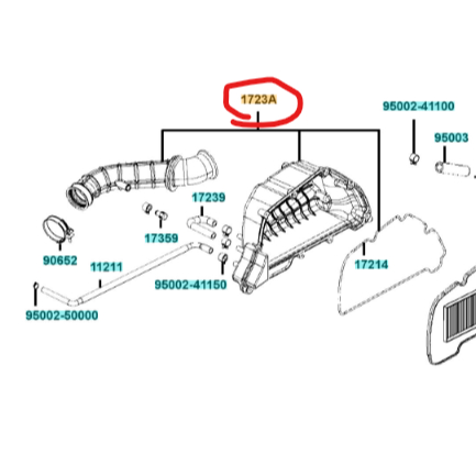 材料王⭐光陽 GSENSE XSENSE 原廠 空氣濾清器 空氣濾清器箱組 濾清器箱 濾清器盒