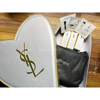 YSL▫️化妝包禮盒組 臺灣公司貨 極效活萃夜光仙人掌超級精華 澎潤能量露 極效活萃舒芙蕾乳霜 名模肌密光燦水凝露