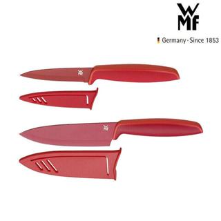 全新 德國WMF Touch不鏽鋼主廚刀+蔬果刀雙刀組 9cm+13cm 附刀套 鋒利輕薄外出露營好幫手