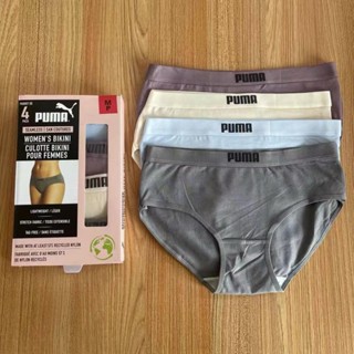 Puma 女生棉質內褲 4入組 女生內褲 純棉內褲