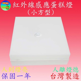 CY-501KB 12W紅外線感應蛋糕燈(小方型-臺灣製)(可調時間,日夜及距離)【滿2000元以上送一顆LED燈泡】
