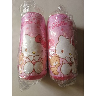 HELLO KITTY 小圓筒抱枕 粉紅派對 2個合售