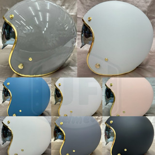 (送超耐磨長鏡片)GP-5 MTS 343 涼感布內藏鏡復古帽 多層膜內墨片 半罩 半罩安全帽 復古帽
