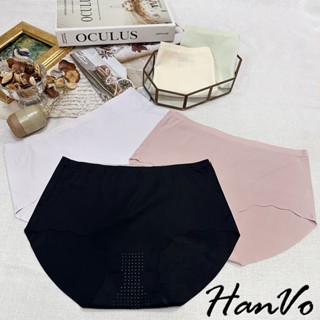 【HanVo】波浪邊冰絲涼感無痕內褲 獨立包裝 中腰 輕薄細緻彈性佳 流行少女內褲 內著 A11-5281