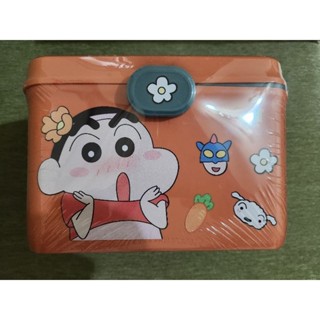 ❣️蠟筆小新手提式疊疊樂收納箱／超大容量5L／雙層分隔／隱藏式提手／咬合式卡扣設計