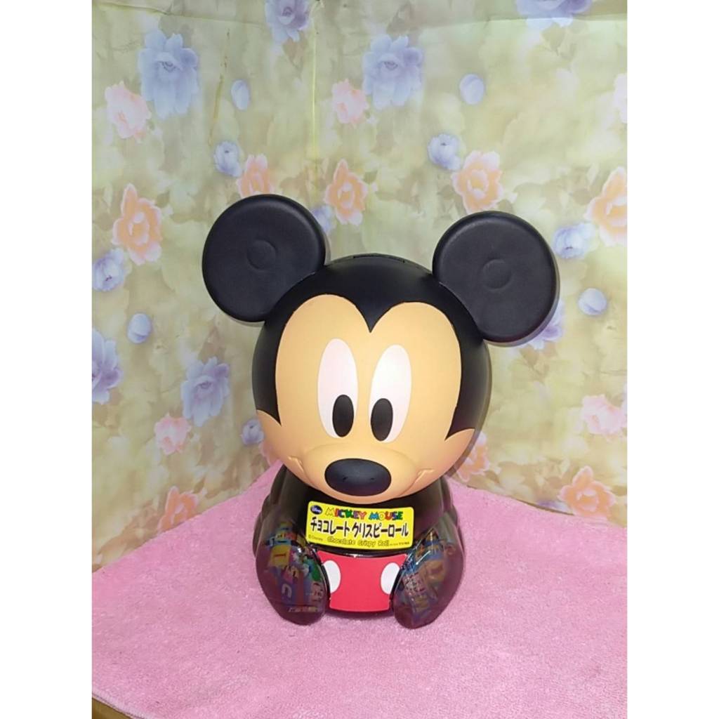 全新 盛香珍  MICKEY 米奇  榛果巧克力脆捲酥桶 米奇存錢筒 140g