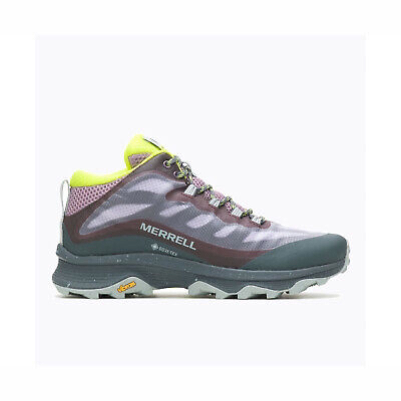 特價merrell 女 中筒登山鞋 健行鞋 Gore tex 防水透氣 紫灰色 登山健行鞋