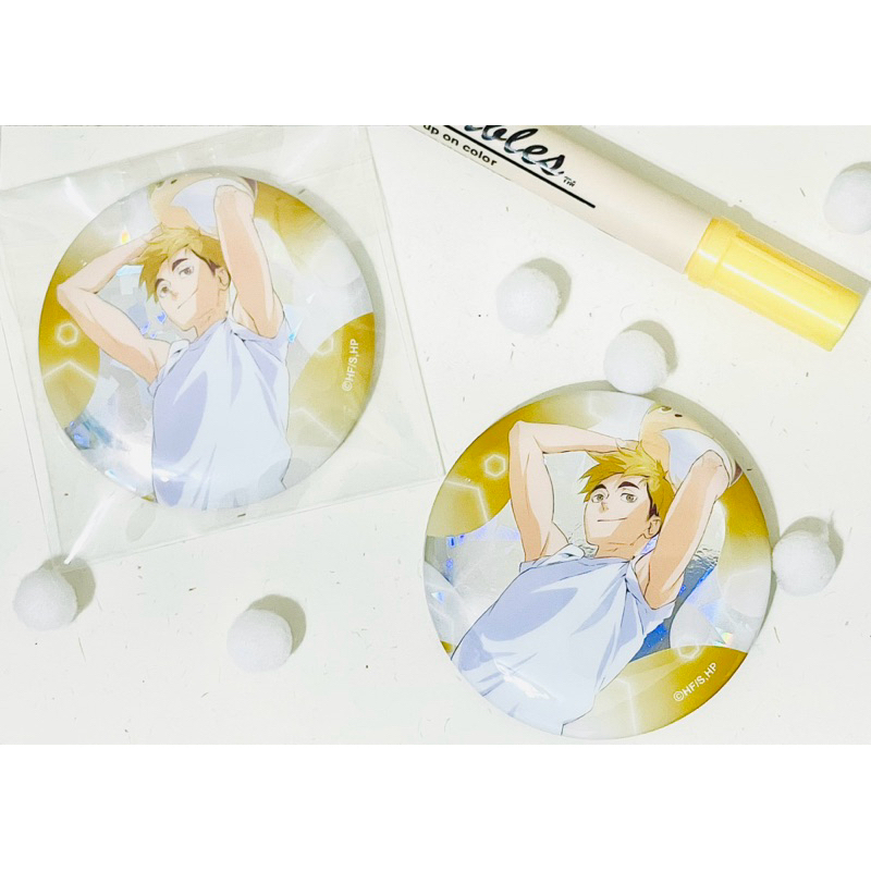 《步步鯨星✩₊˚.⋆☾⋆⁺₊✧ 》宮侑徽章 日谷正版 宮侑沙灘閃徽 宮侑安美浮雕 排球少年 宮 侑 排少 周邊 正版徽章