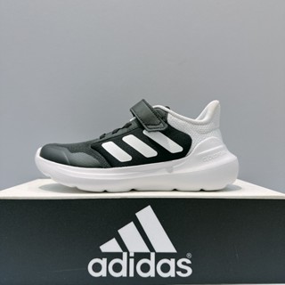adidas Tensaur Run 3.0 EL C 中童 黑白色 魔鬼氈 舒適 透氣 運動 休閒鞋 IE5983