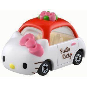 日本帶回 三麗鷗正版 現貨 凱蒂貓 kitty TOMY車 小汽車紅 TOMICA TAKARATOMY 玩具車 小車