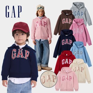 Gap 兒童裝 Logo印花刷毛/Logo趣味 連帽外套(1-14歲)-多款任選 (646082&641356)