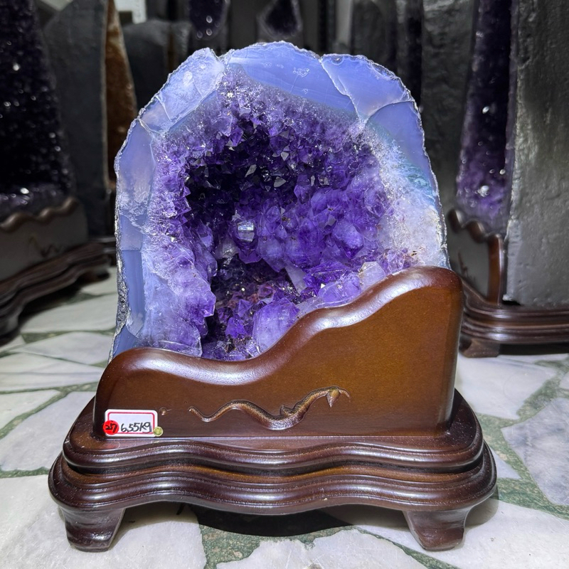 晶庫水晶批發 小土型晶洞 27號 6.55kg 巴西紫水晶洞 天然紫水晶洞 水晶洞推薦 聚氣納財 晶洞 紫水晶 紫晶洞