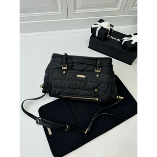 BURBERRY Nylon Quilted Diaper Bag 黑 斜背包 公事包 電腦包 肩背包 側背包