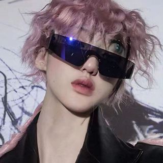 賽博龐克大框科技感未來風格墨鏡時尚防曬遮陽眼鏡抗UV檢驗合格太陽眼鏡 74324