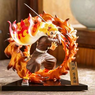 【限時折扣】鬼滅之刃 炎柱 黎明之際 模型 公仔 GK 手辦 動漫 周邊 雕像 二次元 桌面 擺件 煉獄杏壽郎