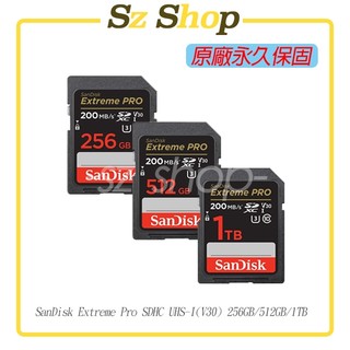 SanDisk Extreme Pro SDXC UHS-I(V30) 256GB / 512GB / 1TB