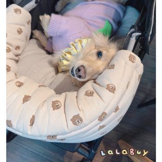 韓國Rottie寵物推車邊緣墊 坐墊 推車防髒邊巾 墊子 LalaBuy