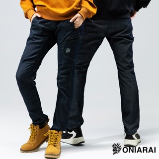 BLUE WAY 鬼洗 ONIARAI - 男女適穿 極致戶外口袋中腰丹寧直筒褲