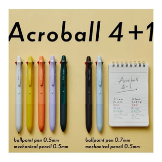 【Wen 文具】PILOT 百樂 BH41AB Acroball輕油筆 4+1多功能筆