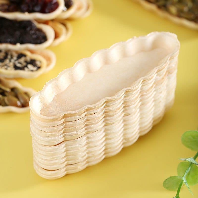 【富山食品】糯米餅乾 32入/盒 船型 菊丸型 糯米餅殼 糯米殼 糯米船 餅乾 堅果塔 菊丸型糯米餅 杏仁酥餅殼