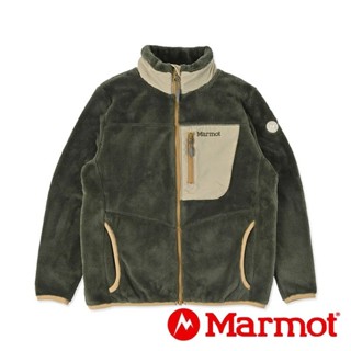 【Marmot】童絨毛立領保暖外套『卡其綠』TSAKF104