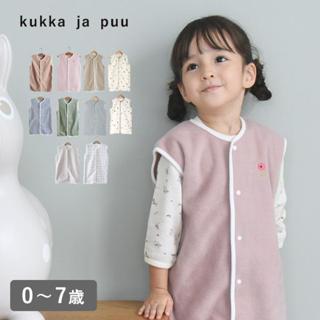 🇯🇵日本代購 kukka ja puu 兒童連身保暖背心🌟抓絨睡衣 多色選擇