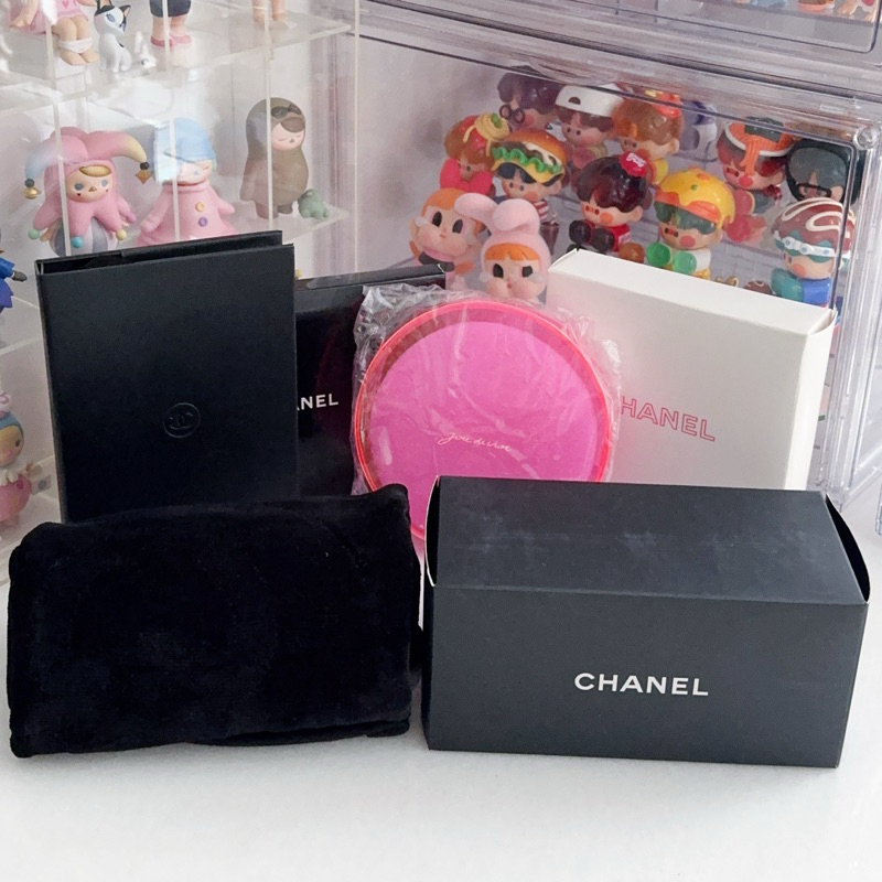 全新 CHANEL 化妝品專櫃贈品 記事本 果凍包