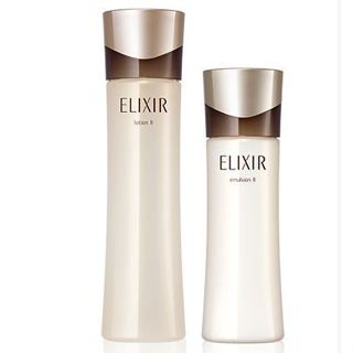 日本 資生堂 ELIXIR 怡麗絲爾 奢潤進化柔膚水 170mL 柔膚乳 130mL 加齡問題 保濕Q彈 化妝水 乳液