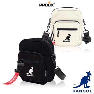KANGOL 袋鼠 CROSS BAG 燈芯絨 飄帶 小帥包【62551708】包包 小包 斜揹包 側揹包 日韓穿搭