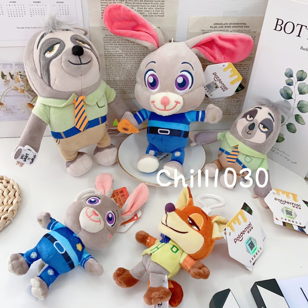 吊飾 鑰匙圈 兔子茱蒂 狐狸尼克 閃電 樹懶 公仔 玩偶 公仔玩偶吊飾 玩具 兔子 茱蒂 狐狸 尼克 動物方城市