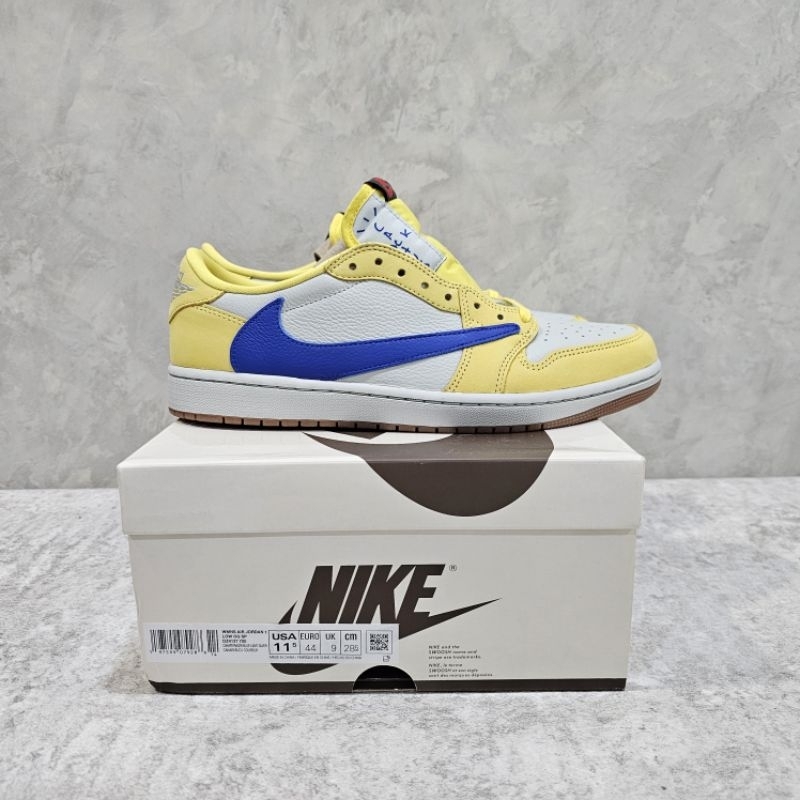 [全新]  Wus12 Air Jordan 1 x Travis Scott 金絲雀 黃倒鉤 DZ4137-700
