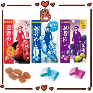 日本 UHA味覺糖 忍者軟糖 巨峰葡萄 紀州南高梅 20g UHA忍者 UHA梅子 日本梅子 味覺糖忍者 日本忍者軟糖