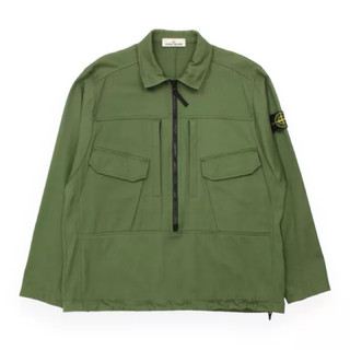 STONE ISLAND HALF ZIP SMOCK OVERSHIRT 綠色 半開拉鍊 襯衫外套