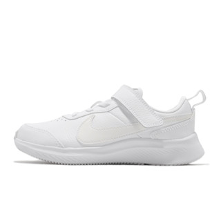 Nike Varsity Leather 皮革 中童 休閒鞋 全白 CN9393-101【S.E運動】