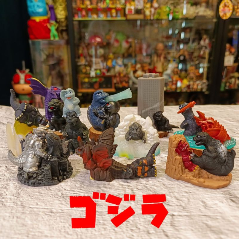 ⭐喔啦玩具店⭐日版 哥吉拉 老玩具 指套 指偶 對戰 場景 迷你拉 基多拉 機械哥吉拉 太空哥吉拉  絕版 玩具公仔