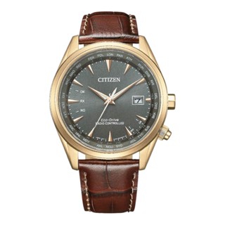 【CITIZEN 星辰】GENT'S系列 沉穩灰電波皮帶男錶 CB0273-11H 43mm現代鐘錶
