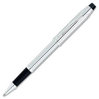 CROSS高仕 CenturyII世紀II亮鉻白夾鋼珠筆 贈筆芯手提袋