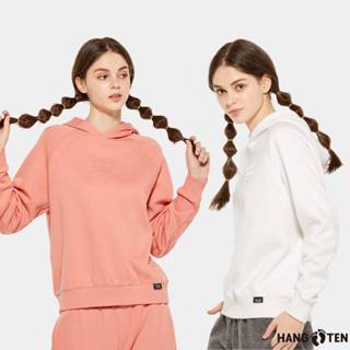 【Hang Ten】女裝-恆溫多功能-抗菌除臭刷毛保暖連帽上衣(多色選)