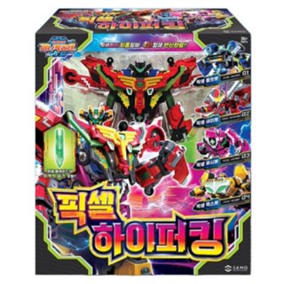 🎉現貨🎉韓國境內版🇰🇷迷你特工隊 pixel power 畫素力量 最強王者 四合一 合體 變形機器人 迷你特攻隊 模型