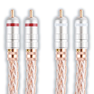 單結晶銅發燒音響訊號線【M147】雙蓮花音箱功放 RCA 音頻線 雙RCA 2RCA 訊號線 喇叭線