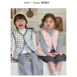 兒童背心 男童背心 新款兒童羽絨馬甲雙面穿中小童寶寶馬夾男女童背心坎肩兒童馬甲