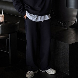正韓SUPIMA堅挺棉剪裁抽繩休閒寬褲 4色 YUPPIE 預購商品 1104
