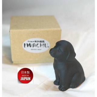 IWACHU~本場盛崗~302180~日本製造~小犬~黑~紙鎮~文鎮~擺飾品~鐵製品~