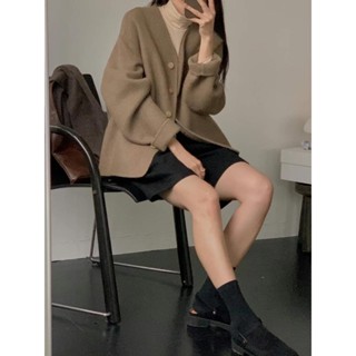 SaffronJoe【預購】正韓 韓國連線 設計師 高單店 冬天就靠這件 進口面料高質感柔軟羊毛保暖西裝外套 2色