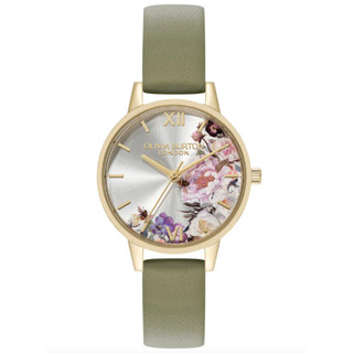 Olivia Burton Olivia Burton Green Leather Ivory Dial 2400022