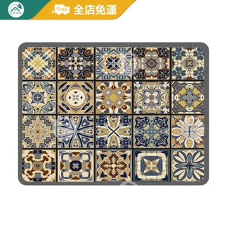 【客製化珪藻土 瀝水墊】復古花磚瀝水墊 吸水吸油 廚房地墊 吸水墊 摩洛哥 鍋墊 湯墊 防滑墊 矽藻土 軟式地墊