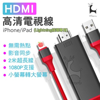 手機投影電視 iPhone轉hdmi HDMI電視轉接轉換線 隨插即用 手機有線投影 MHL轉接線 螢幕分享器 同屏器