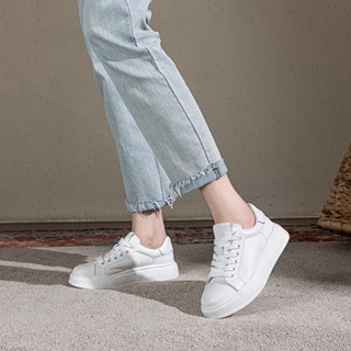 JC Shop【35-40#】超柔軟真皮女鞋 牛皮懶人鞋 真皮軟底休閒鞋女 真皮運動鞋板鞋 真皮小白鞋女 漁夫鞋