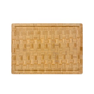 【MEYER 美亞】PRESTIGE 竹製砧板 35×25×3cm(天然環保/集水溝槽/厚實防滑)