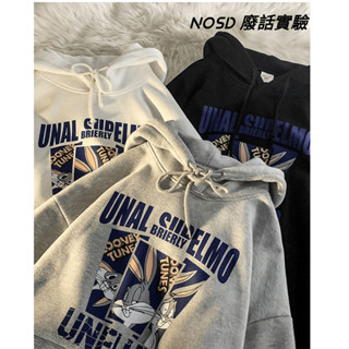 【NOSD】帽T 帽t 男 帽t 大學t oversize 美式帽t 刷毛帽T 寬鬆上衣 連帽帽t 長袖帽t 潮牌帽t